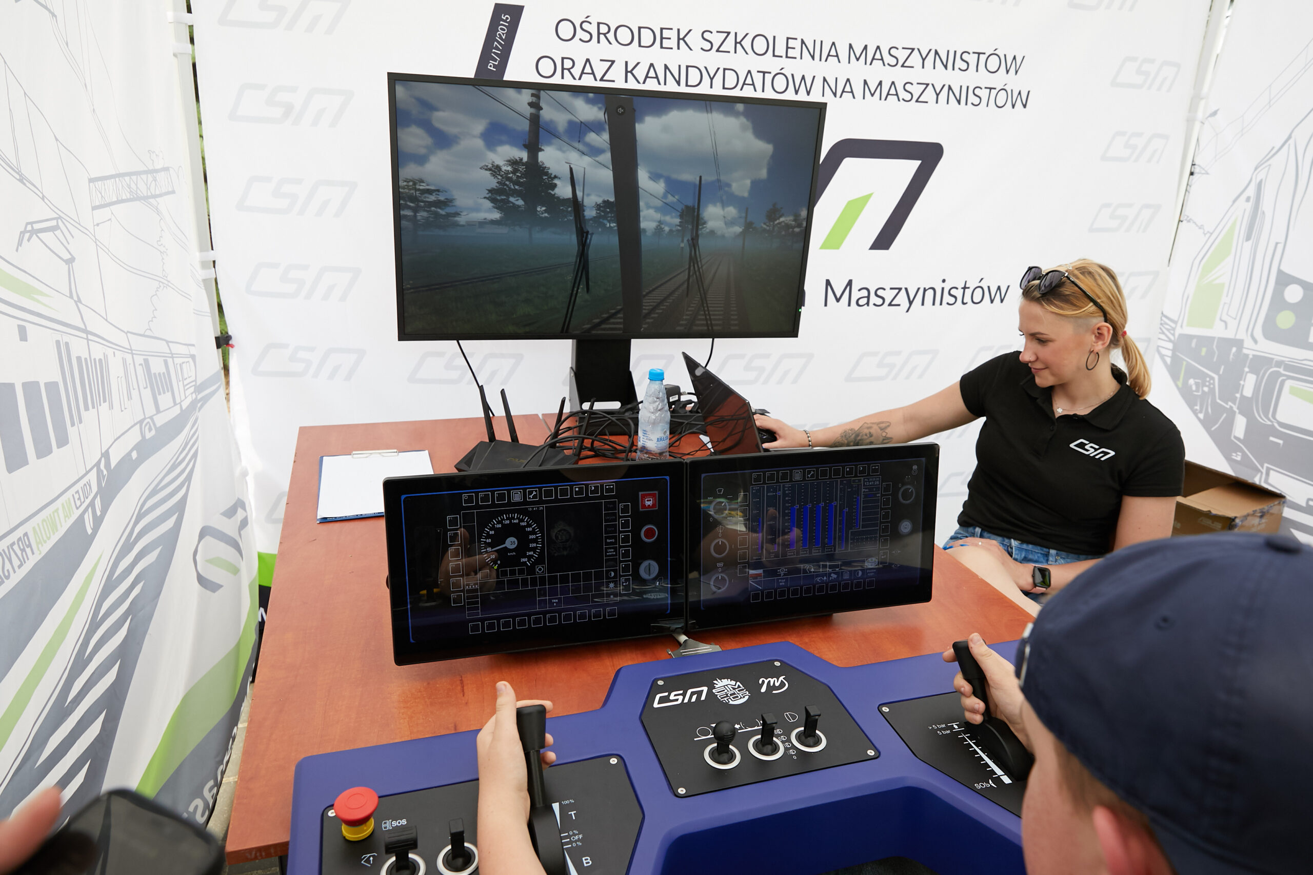 Pokazy techniki kolejowej w Tłuszczu