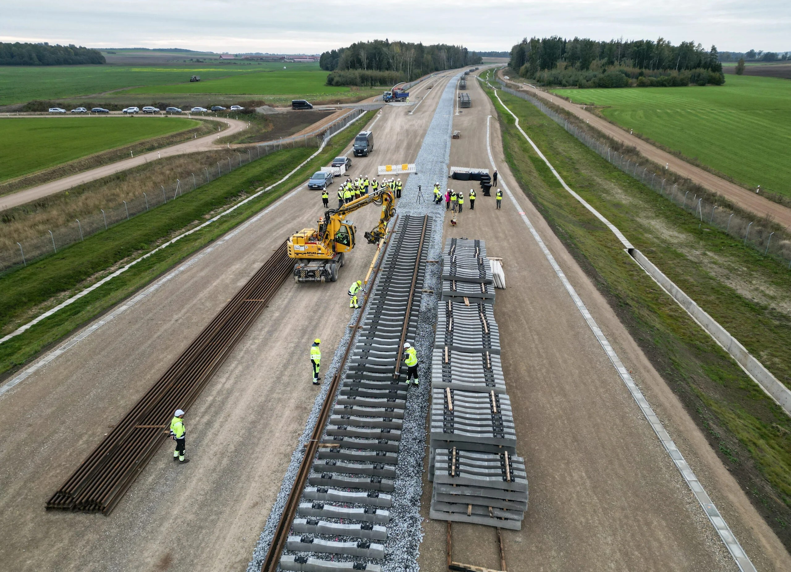 Litwini układają tory na Rail Baltica