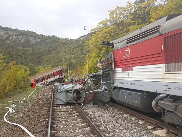 Zderzenie pociągów na Słowacji
