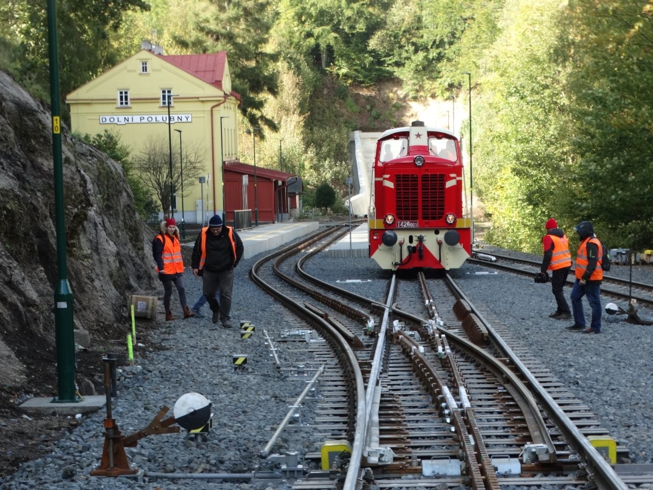 Testy na zębatych rozjazdach
