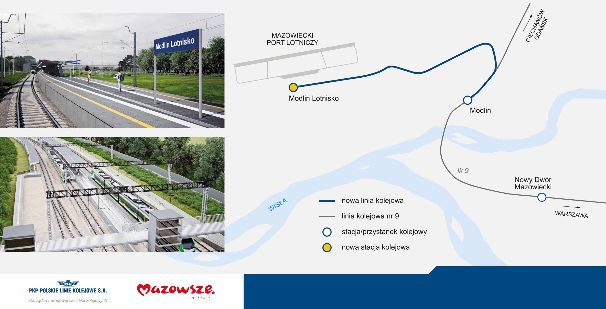 Pociągi dojadą do lotniska Modlin