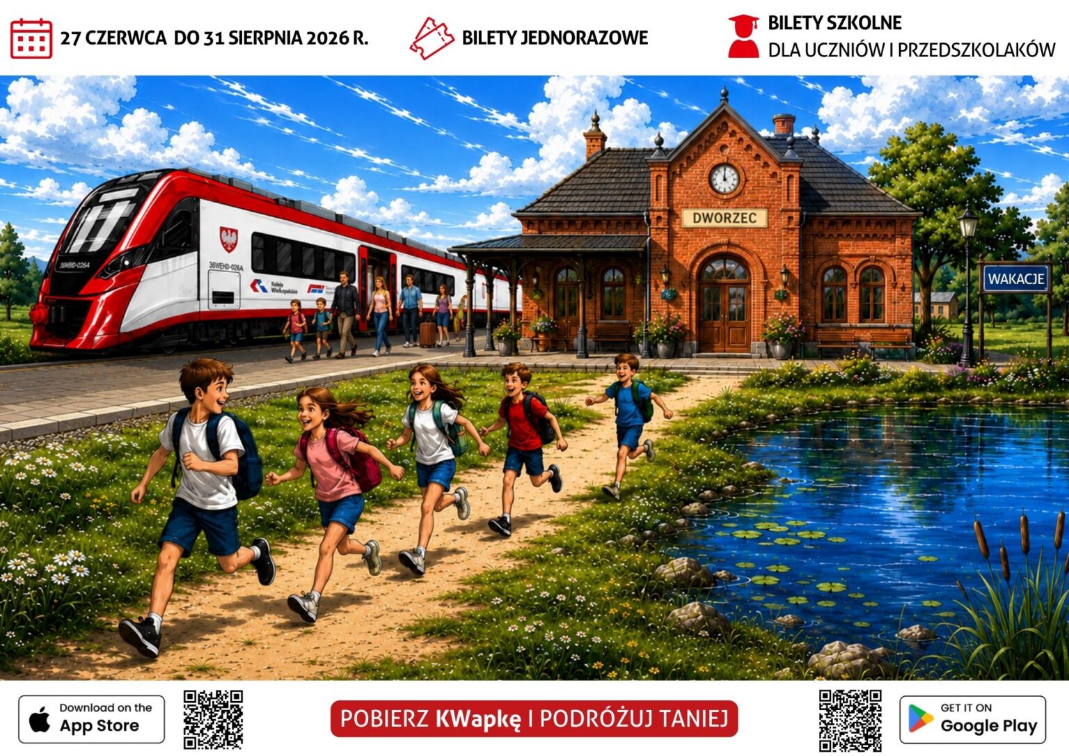 Uczniowie pojadą taniej z KW apką