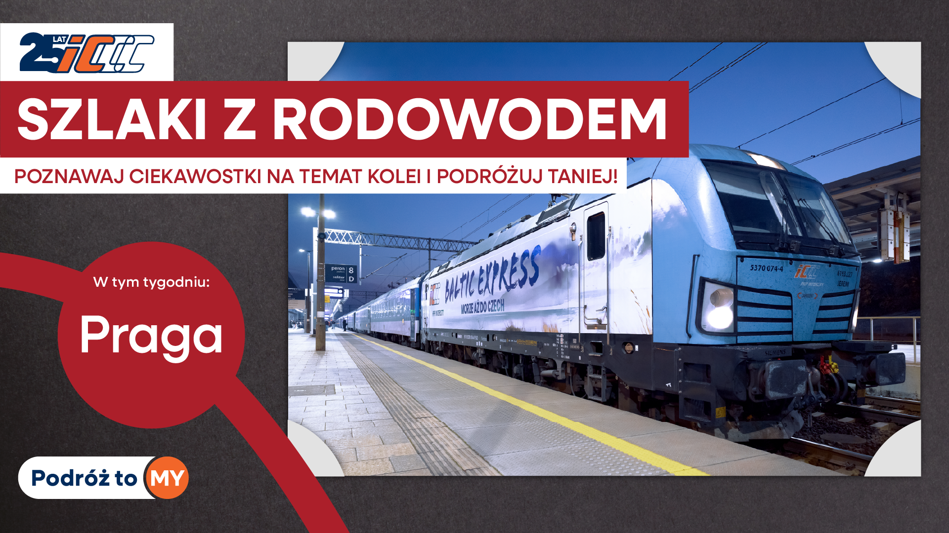 Praga na wyciągnięcie ręki – pociągiem