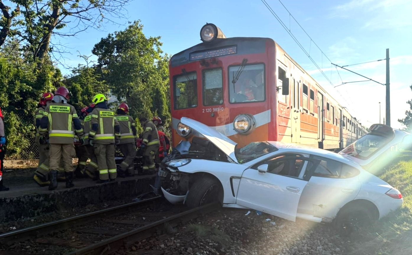 Kierowca nie stanął przed znakiem STOP