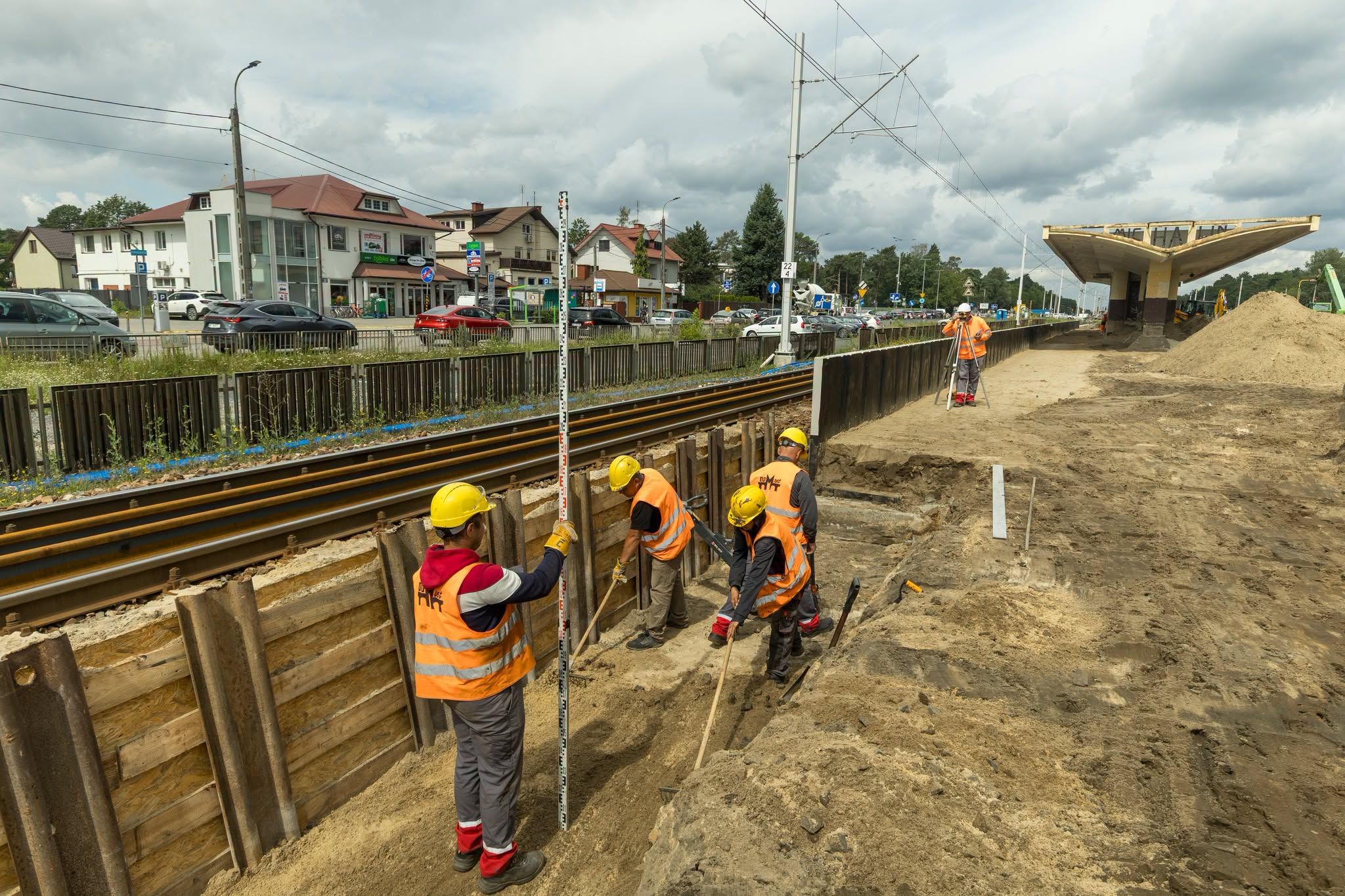 Linia otwocka to wielki plac budowy